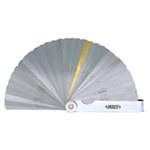 INCH FEELER GAGE W /  0.010IN BRASS BLADE LGTH 3-5 / 16IN  31PCS