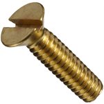 MACHIE SCREW FLAT HEAD SLOTTED BRASS