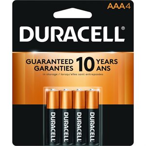 PILE AAA ENS 4 DURACELL