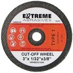 OFF WHEEL 3X1 / 16X3 / 8" T1 A36-R-BF FAST CUT