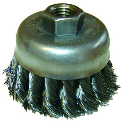 BROSSE EN FORME DE COUPE À FILS NOUÉS BROSSE EN FORME DE COUPE À FILS NOUÉS