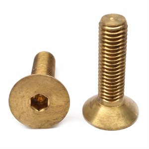 FLAT HEAD SOCKET CAP SCREW BRASS